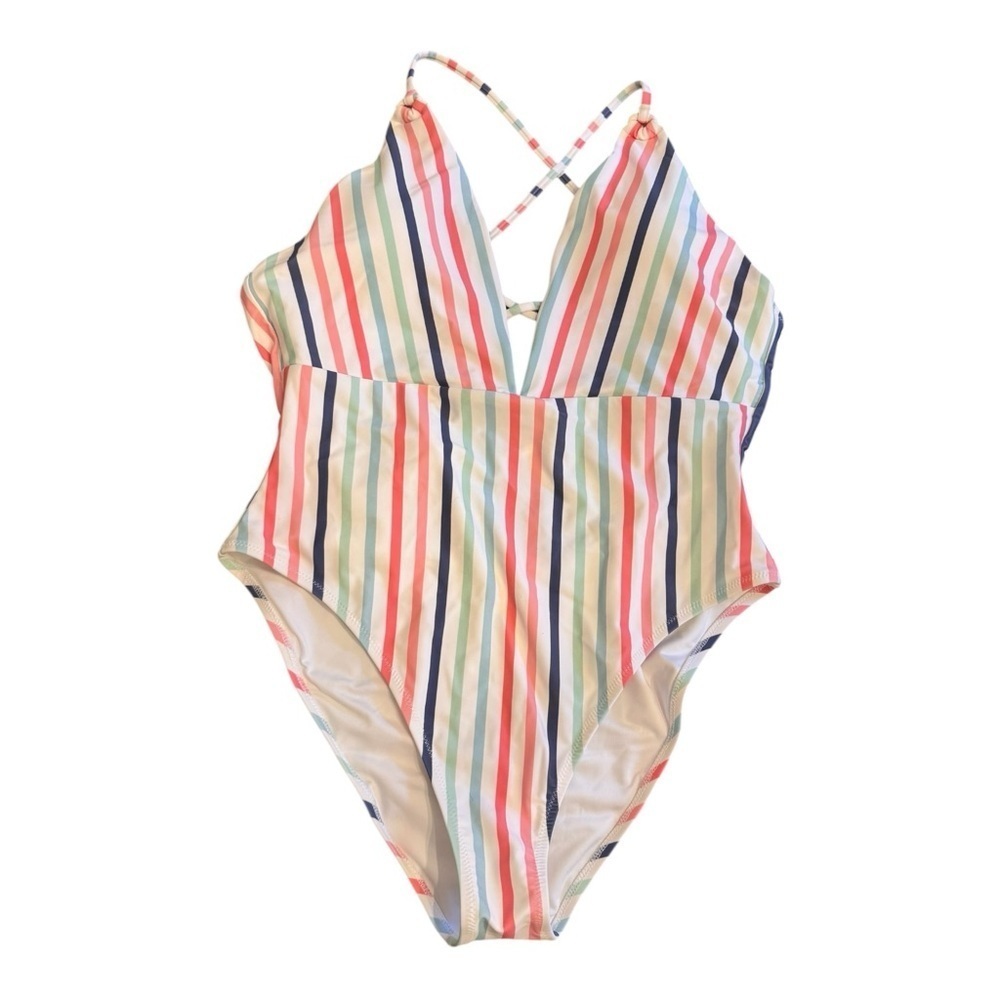 Southern Tide Patio Party Stripe One-Piece Swimsuit NWT - Picture 2 of 7